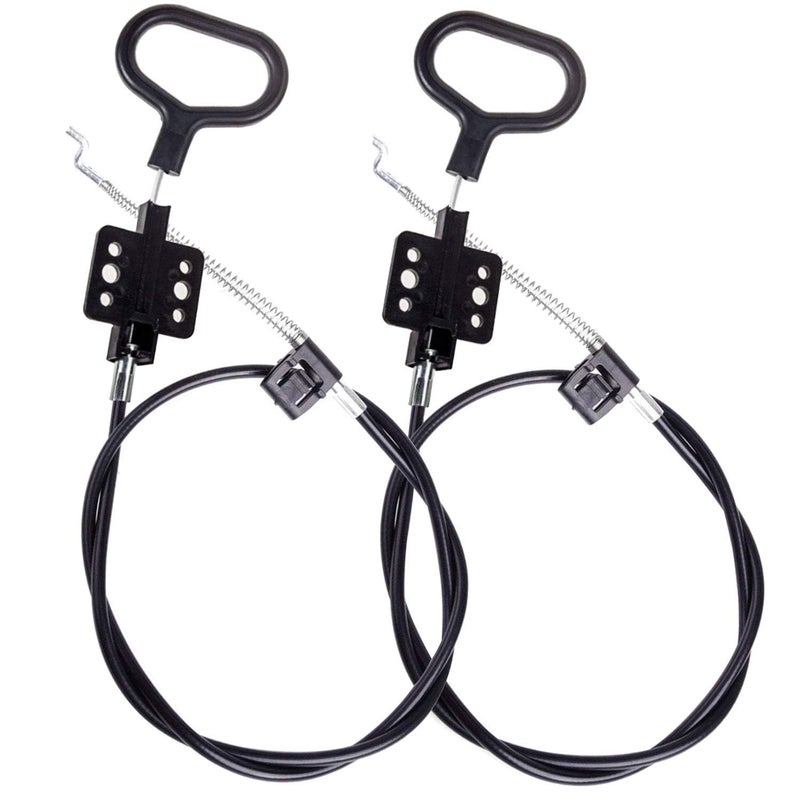 STARVAST Sofa Recliner Cables, 2Pcs Couch Release Cables Replacement D Ring Couch Recliner Pull Handle, Hook Exposed Cable Length (4.75") Total Length 36.5 Inch - Image 1